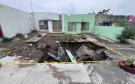 Obras Públicas atiende socavón en Colinas de Santa Fe; no ha crecido en dimensiones