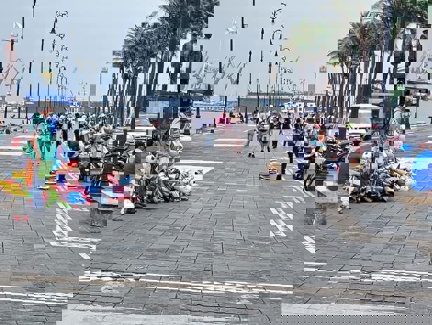 Clima en Veracruz no impide la llegada del turismo a zonas clave de la zona conurbada