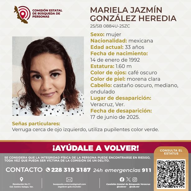 Reportan la desaparición de Mariela Jazmín González en el puerto de Veracruz