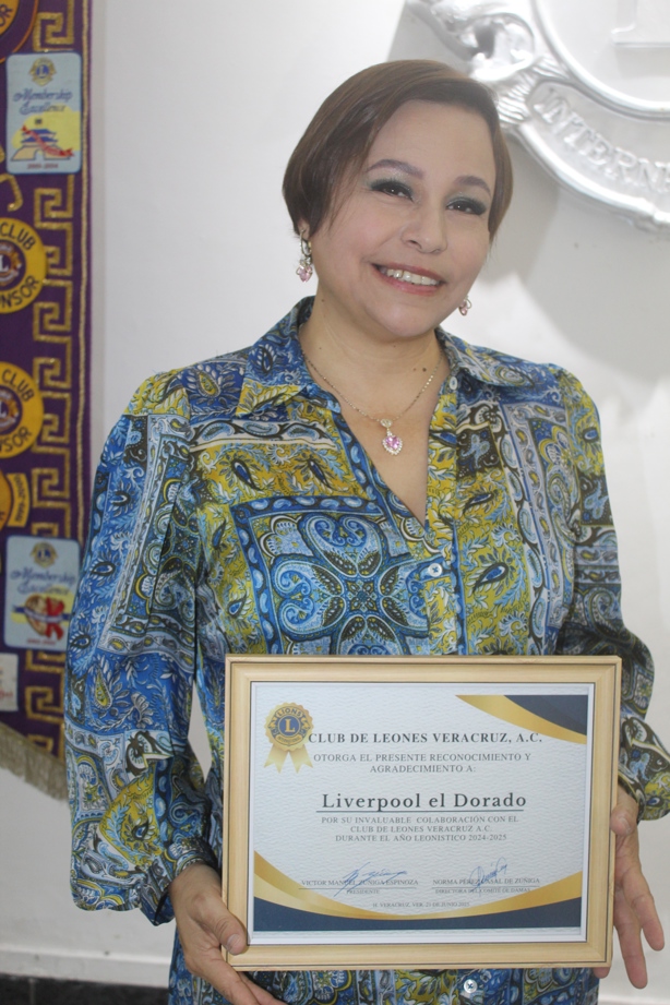 Club de Leones de Veracruz AC reconoce la colaboración altruista