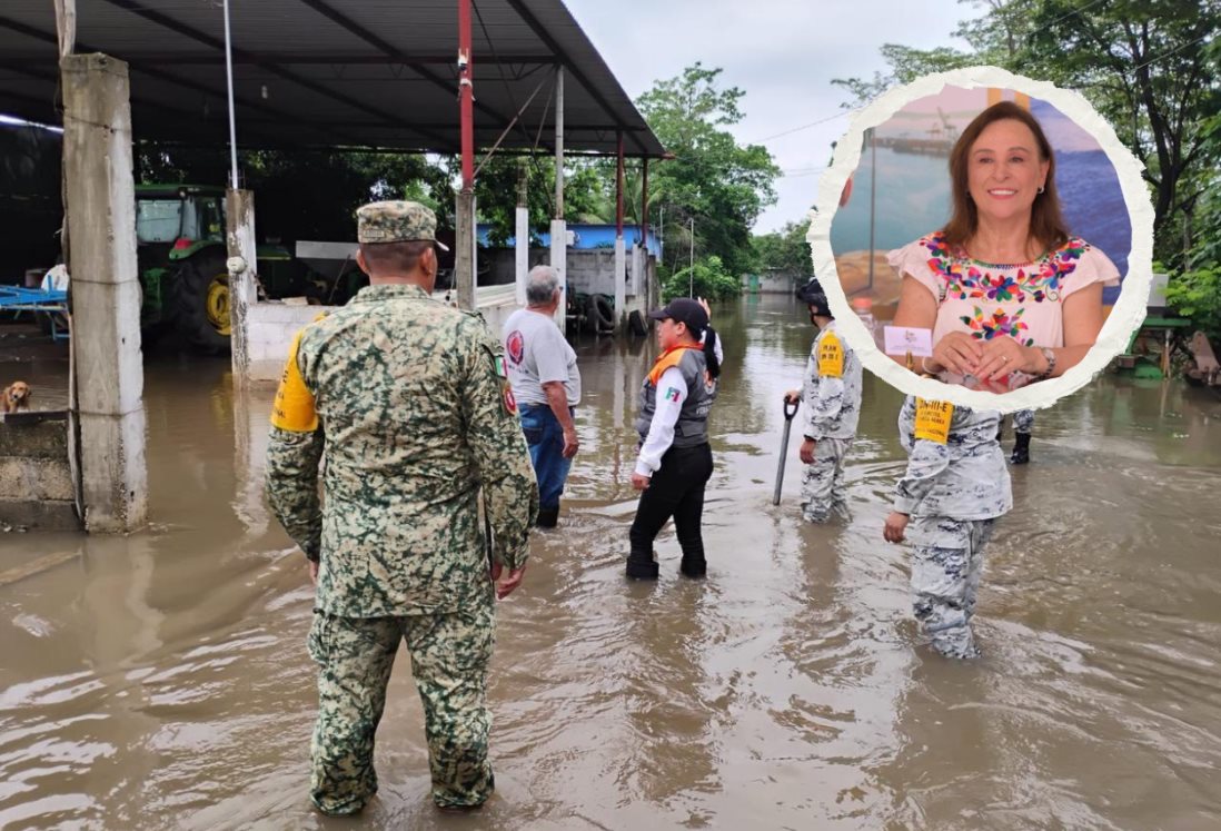 Se suspendieron clases en zonas afectadas por lluvias en Veracruz: Rocío Nahle