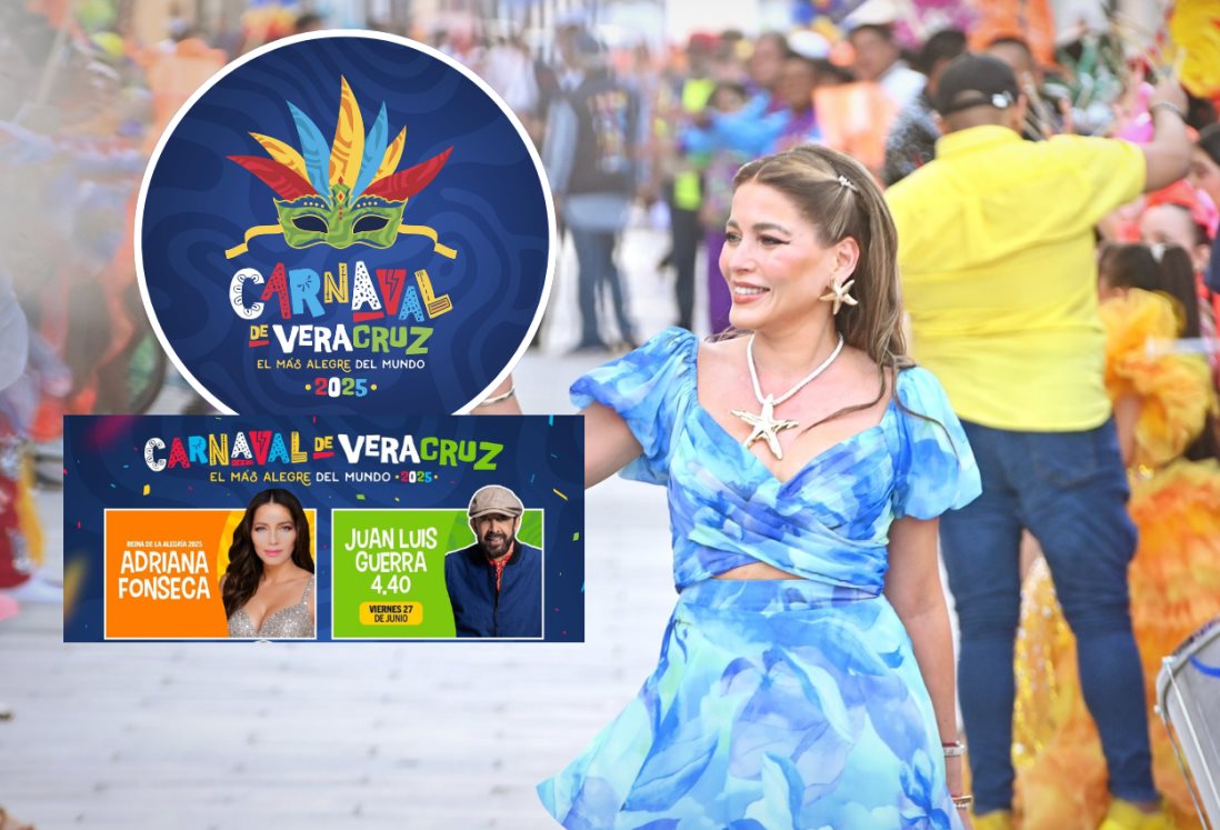 Carnaval de Veracruz 2025: a esta hora será la coronación de la actriz Adriana Fonseca el 27 de junio