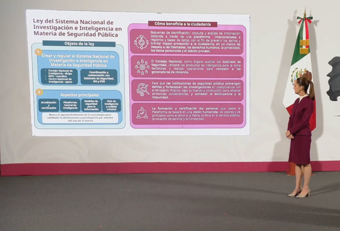 Claudia Sheinbaum envía al Congreso iniciativas de reformas en Seguridad Pública