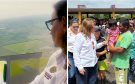 Rocío Nahle sobrevuela zonas afectadas por inundaciones en Ozuluama tras paso del huracán Erick
