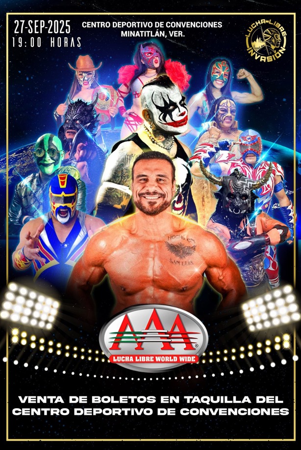 Lucha libre AAA en Minatitlán con nueva estrella de la WWE; cartelera, fecha y como donde comprar tus boletos Lucha libre AAA en Minatitlán con nueva estrella de la WWE; cartelera, fecha y como donde comprar tus boletos